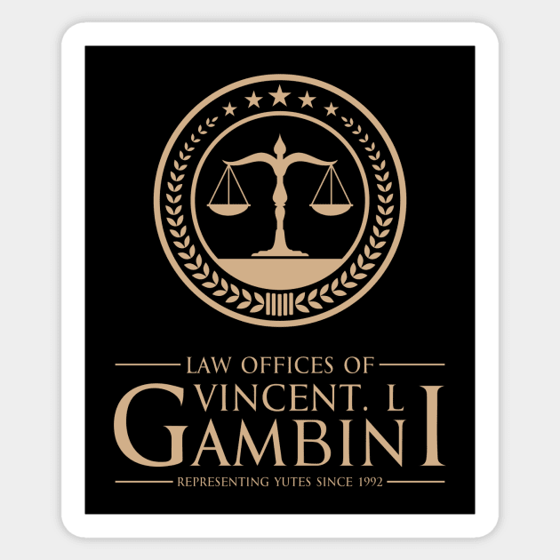 Law Offices Of Vincent L Gambini Sticker by idjie